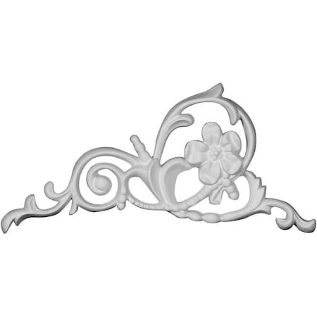 Ekena Millwork 5 7/8"W x 4"H x 1/2"P Colton Flower Onlay, Left ONL06X04X01CO-L